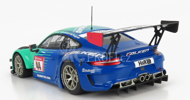 Minichamps Porsche 911 991 Gt3 R Falken Motorsports N 44 1:18, zelenomodrá
