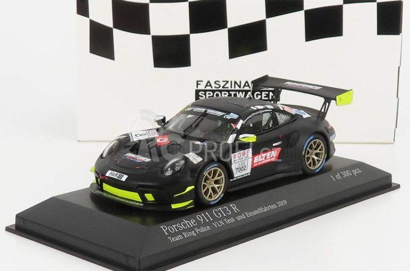 Minichamps Porsche 911 991 Gt3-r Team Iron Force N 8 1:43, černá