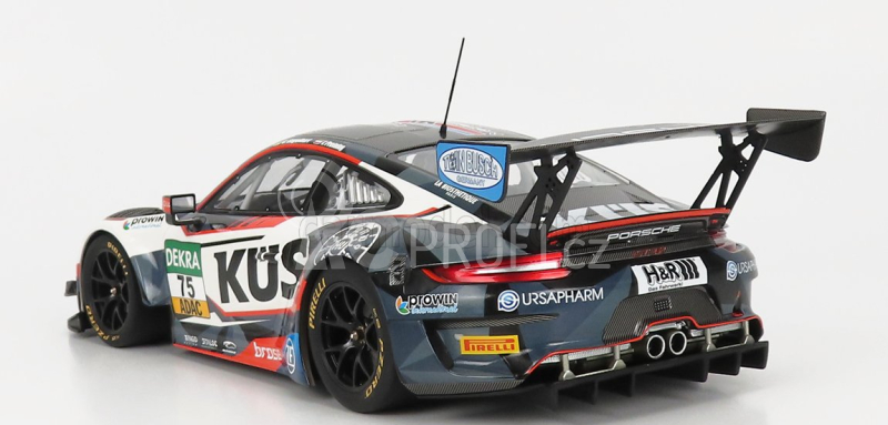 Minichamps Porsche 911 991 Gt3 R Team Kus 75 Bernhard N 75 1:18, bíločerná