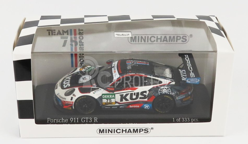Minichamps Porsche 911 991 Gt3 R Team Kus 75 Bernhard N 75 1:43