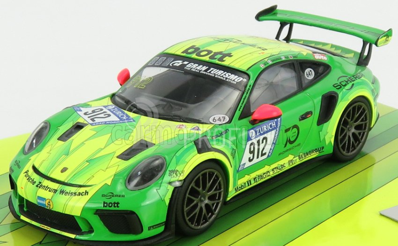 Minichamps Porsche 911 991 Gt3 Rs Manthey Racing N 912 1:43, zelená