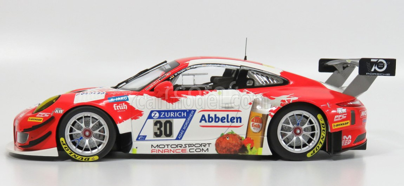 Minichamps Porsche 911 991 Gt3r N 30 24h Nurburgring 2018 Lance David Arnold - Alexander Muller - Wolf Henzler - Matt Campbell 1:18 Bílá Červená