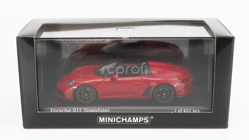 Minichamps Porsche 911 991 Speedster Cabriolet 2019 1:43 Dark Red Met