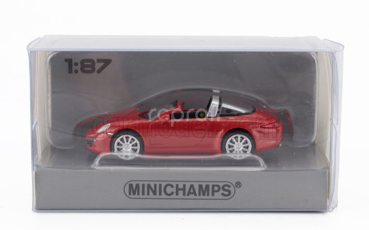 Minichamps Porsche 911 991 Targa Cabriolet Open 2014 1:87 Red
