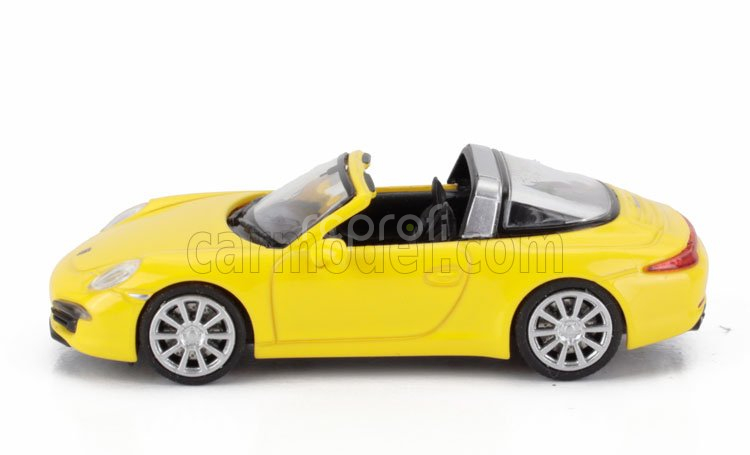 Minichamps Porsche 911 991 Targa Cabriolet Open 2014 1:87 Žlutá