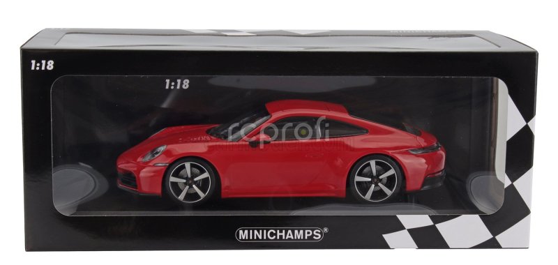 Minichamps Porsche 911 992-2 Carrera Coupe 2024 1:18 Red