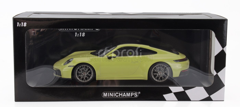 Minichamps Porsche 911 992-2 Carrera Coupe 2024 1:18 Žlutý Met