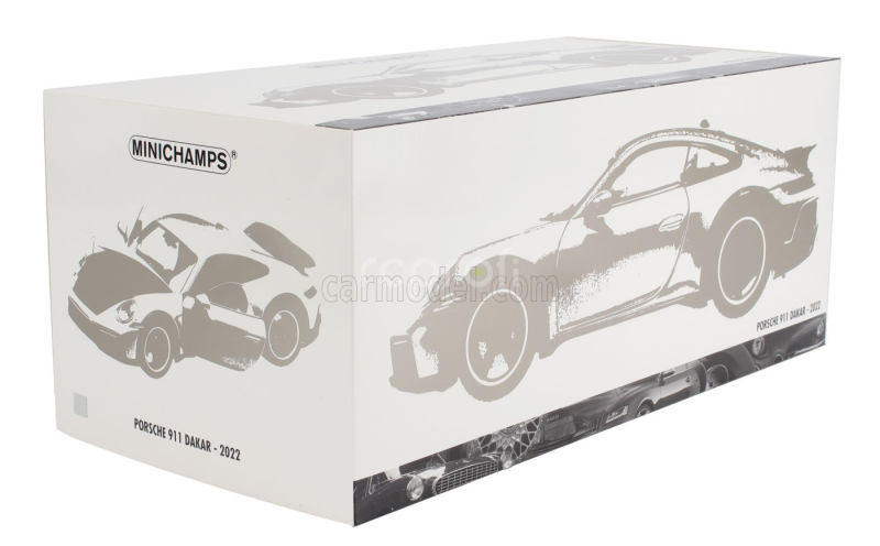 Minichamps Porsche 911 992 Dakar Coupe 2022 1:18 Světle Šedá