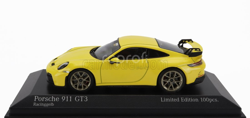 Minichamps Porsche 911 992 Gt3 Coupe 2020 - Golden Rims 1:43 Žlutá