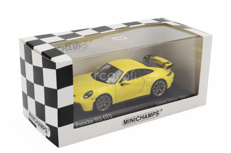 Minichamps Porsche 911 992 Gt3 Coupe 2020 - Golden Rims 1:43 Žlutá