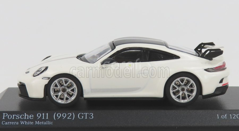Minichamps Porsche 911 992 Gt3 Coupe 2021 1:64 Bílá Černá