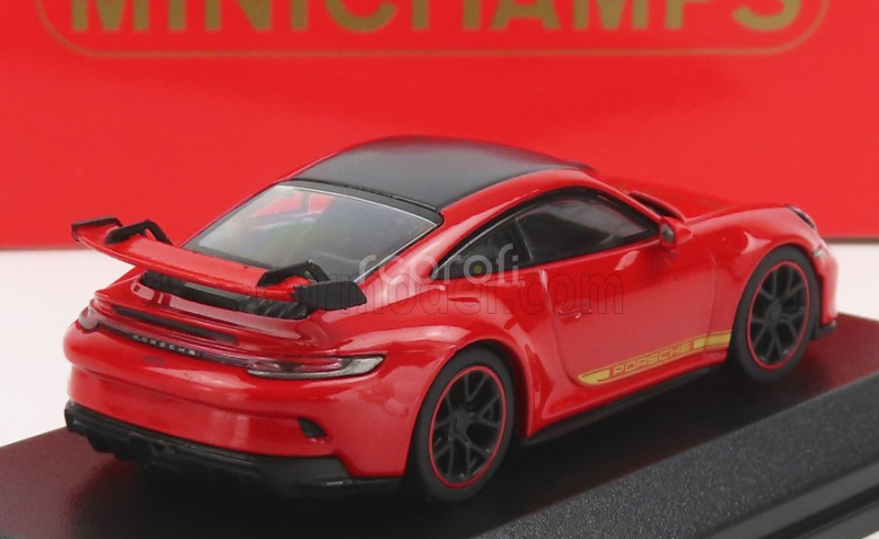 Minichamps Porsche 911 992 Gt3 Coupe 2021 1:64 Červená Černá