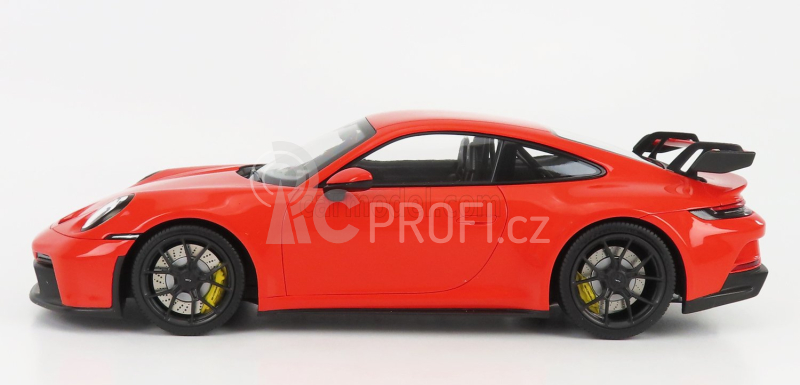 Minichamps Porsche 911 992 Gt3 Coupe 2021 - Black Wheels 1:18 Orange