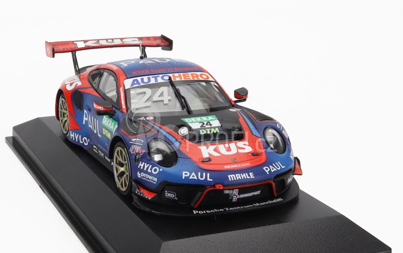 Minichamps Porsche 911 992 Gt3 R Team75 Bernhard N 24 1:43, modročervená