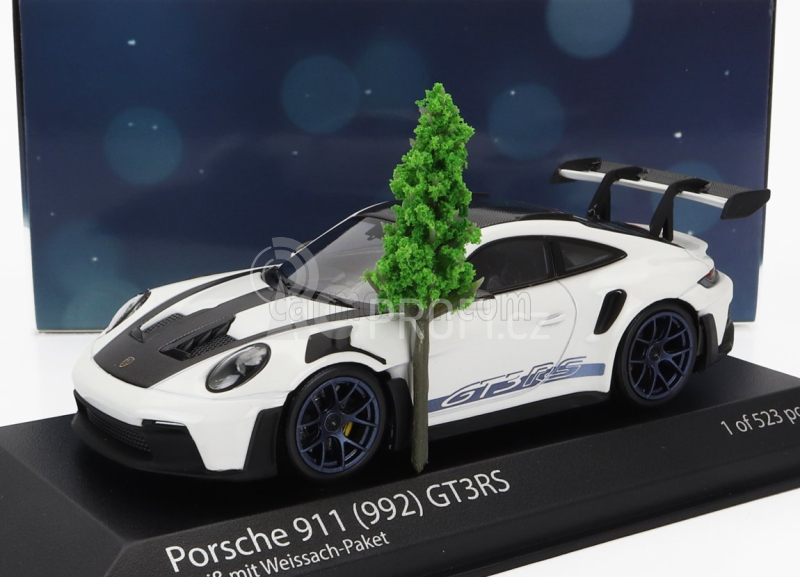 Minichamps Porsche 911 992 Gt3 Rs Coupe 2023 - Vánoční edice 2023 1:43, bíločerná