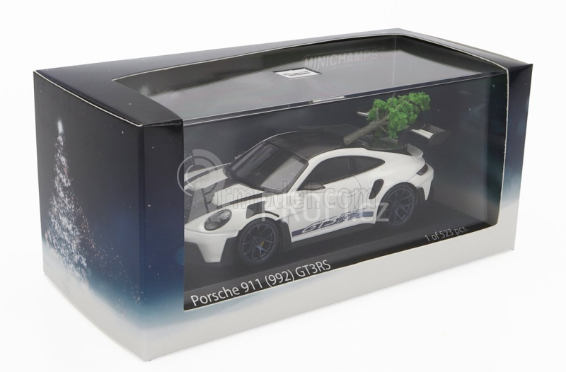 Minichamps Porsche 911 992 Gt3 Rs Coupe 2023 - Vánoční edice 2023 1:43, bíločerná