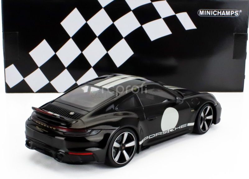 Minichamps Porsche 911 992 Sport Classic Coupe 2022 1:18 Black