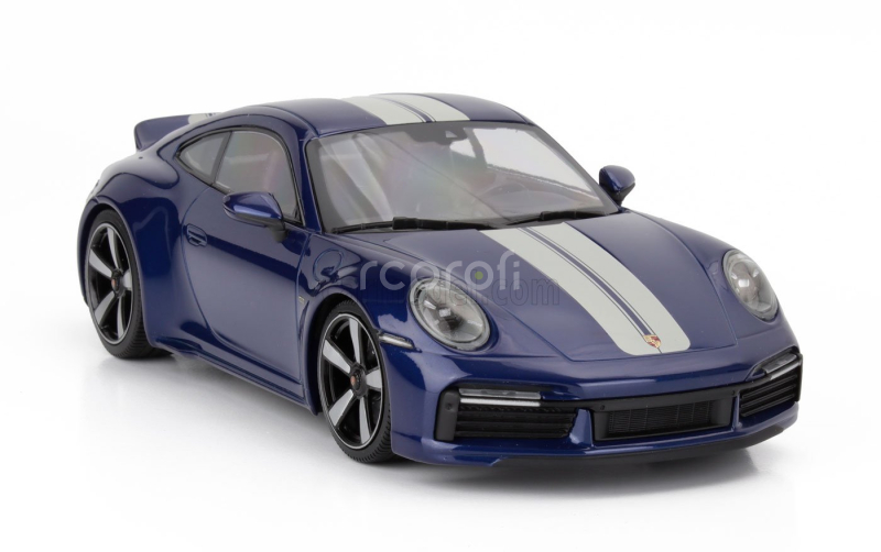 Minichamps Porsche 911 992 Sport Classic Coupe 2022 1:18 Blue Met