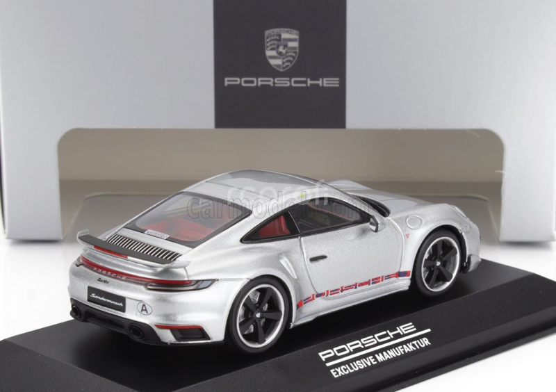 Minichamps Porsche 911 992 Turbo Coupe 2023 - First Turbo Remastered 1:43 Silver