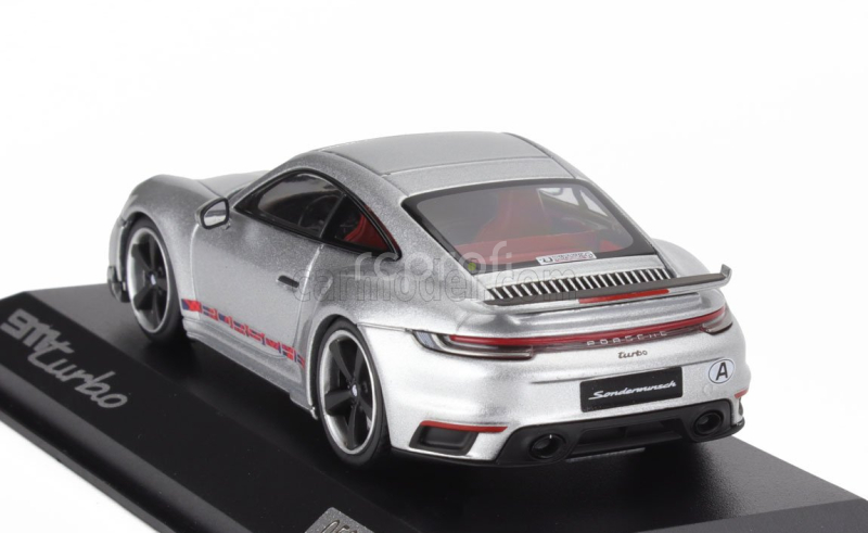 Minichamps Porsche 911 992 Turbo Coupe 2023 - First Turbo Remastered 1:43 Silver