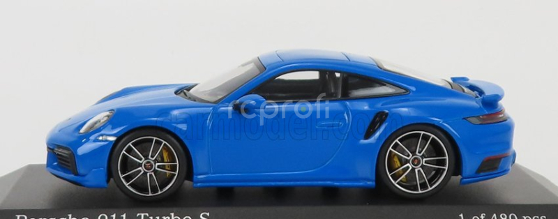 Minichamps Porsche 911 992 Turbo S Coupe Sport Design 2021 1:43 Blue