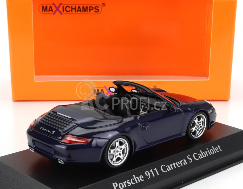 Minichamps Porsche 911 997 Carrera S Cabriolet 2005 1:43 Blue Met