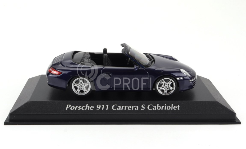 Minichamps Porsche 911 997 Carrera S Cabriolet 2005 1:43 Blue Met