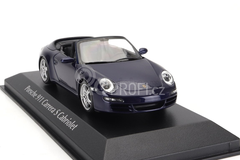 Minichamps Porsche 911 997 Carrera S Cabriolet 2005 1:43 Blue Met