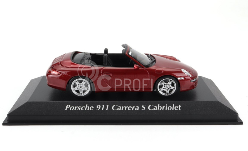 Minichamps Porsche 911 997 Carrera S Cabriolet 2005 1:43 Red Met