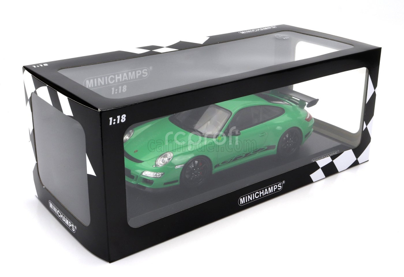 Minichamps Porsche 911 997 Gt3 Rs Coupe 2007 1:18 Zelená