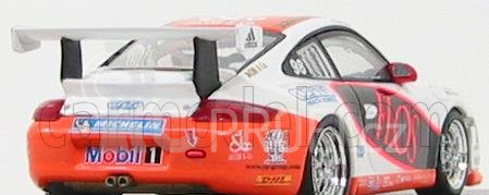 Minichamps Porsche 911 Gt3 N 98 Carrera Cup Asia Macau 2007 P.ma 1:43 Bílá Oranžová