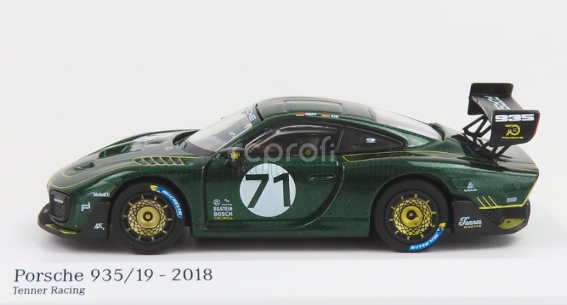 Minichamps Porsche 935/19 N 71 - Base 911 991-2 Gt2 Rs 2018 1:64 Zelená