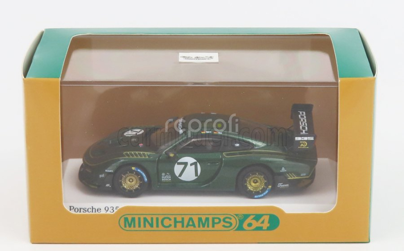 Minichamps Porsche 935/19 N 71 - Base 911 991-2 Gt2 Rs 2018 1:64 Zelená