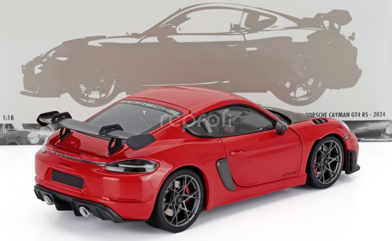 Minichamps Porsche Cayman Gt4 Rs Weissach Package 2024 1:18 Red