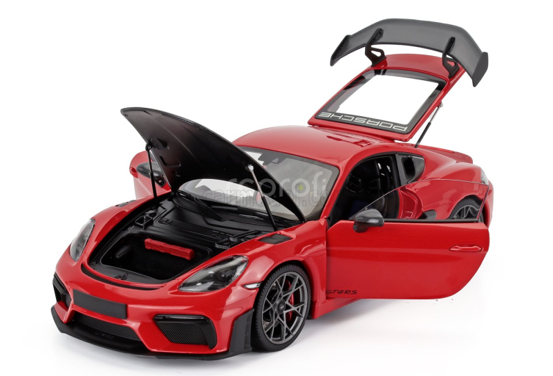 Minichamps Porsche Cayman Gt4 Rs Weissach Package 2024 1:18 Red