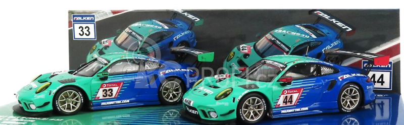 Minichamps Porsche Set dvou modelů 1:43, zelenomodrá