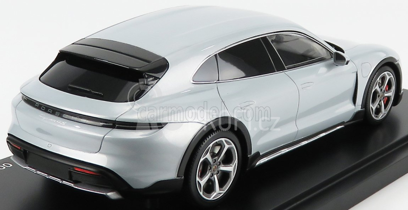 Minichamps Porsche Taycan 4s Cross Turismo 2021 - Con Vetrina - With Showcase 1:18 Ice Grey