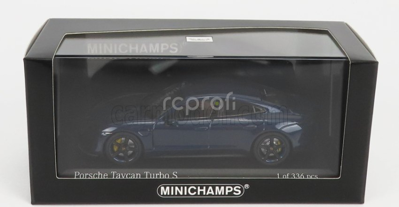 Minichamps Porsche Taycan Turbo S Cross 2020 1:43 Blue Met