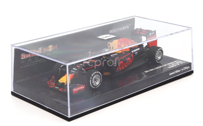 Minichamps Red bull F1  Rb12 Tag Heuer N 3 4th Spain Gp 2016 Daniel Ricciardo 1:43 Matná Modrá Červená Žlutá