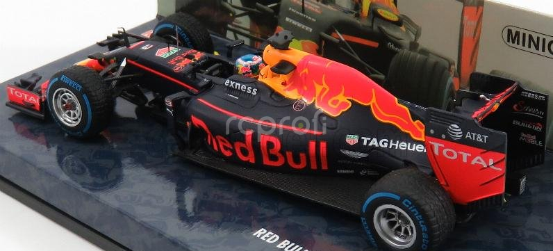 Minichamps Red bull F1  Rb12 Tag Heuer N 3 Brazilian Gp 2016 D.ricciardo 1:43 Matná Modrá Červená Žlutá