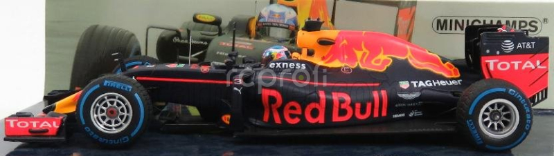 Minichamps Red bull F1  Rb12 Tag Heuer N 3 Brazilian Gp 2016 D.ricciardo 1:43 Matná Modrá Červená Žlutá