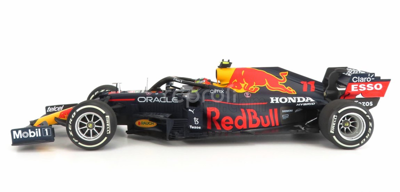Minichamps Red bull F1  Rb16b Honda Ra620h Team Red Bull Racing N 11 Monaco Gp 2021 Sergio Perez 1:18 Matná Modrá Žlutá Červená