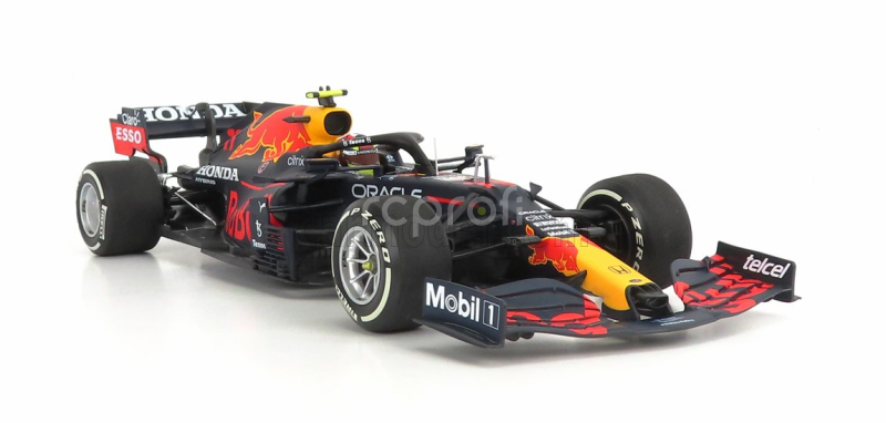 Minichamps Red bull F1  Rb16b Honda Ra620h Team Red Bull Racing N 11 Monaco Gp 2021 Sergio Perez 1:18 Matná Modrá Žlutá Červená