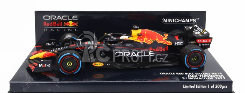 Minichamps Red bull F1 Rb18 Team Oracle Red Bull Racing N 1 1:43, tmavě modrá