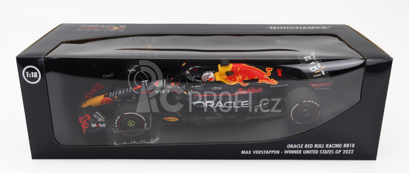 Minichamps Red bull F1 Rb18 Team Oracle Red Bull Racing N 1 1:18, tmavě modrá