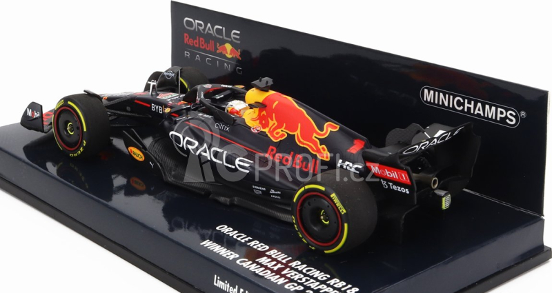 Minichamps Red bull F1 Rb18 Team Oracle Red Bull Racing N 1 1:43, tmavě modrá
