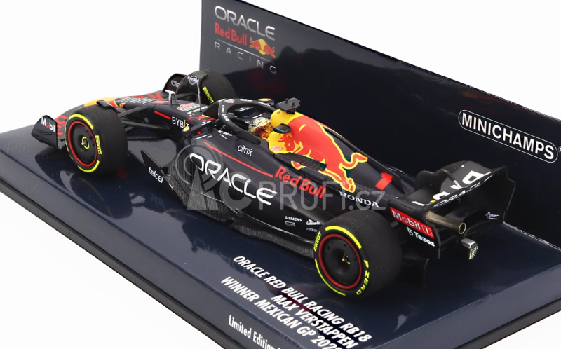 Minichamps Red bull F1 Rb18 Team Oracle Red Bull Racing N 1 1:43, tmavě modrá
