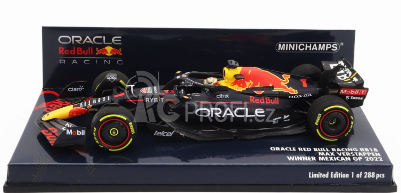 Minichamps Red bull F1 Rb18 Team Oracle Red Bull Racing N 1 1:43, tmavě modrá