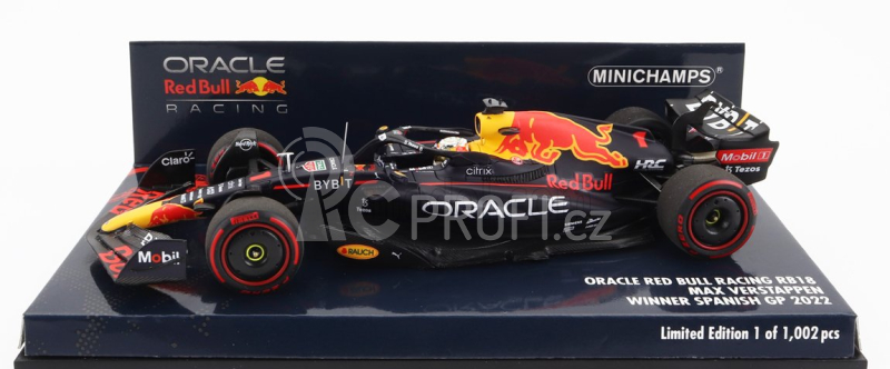 Minichamps Red bull F1 Rb18 Team Oracle Red Bull Racing N 1 1:43, tmavě modrá
