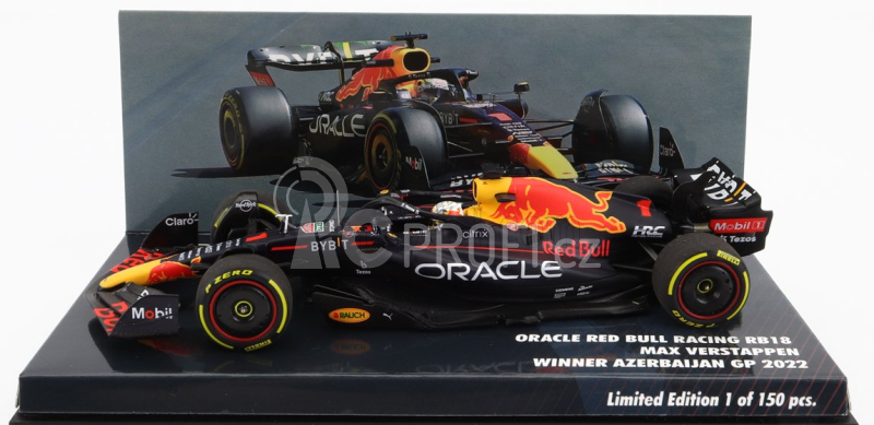 Minichamps Red bull F1 Rb18 Oracle Red Bull Racing N 1 1:43, tmavě modrá